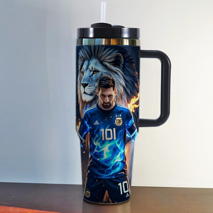 Wholesale Tumbler Stainless Steel Insulated Mug,  40oz Large Capacity,  Football Style