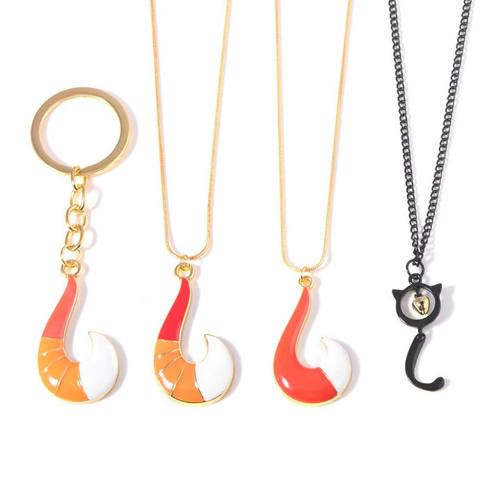 Wholesale Anime Peacock Conch Bay  Necklace Black Cat Dog Claw Ring Bracelet Bee Hairpin Music Snake Bracelet
