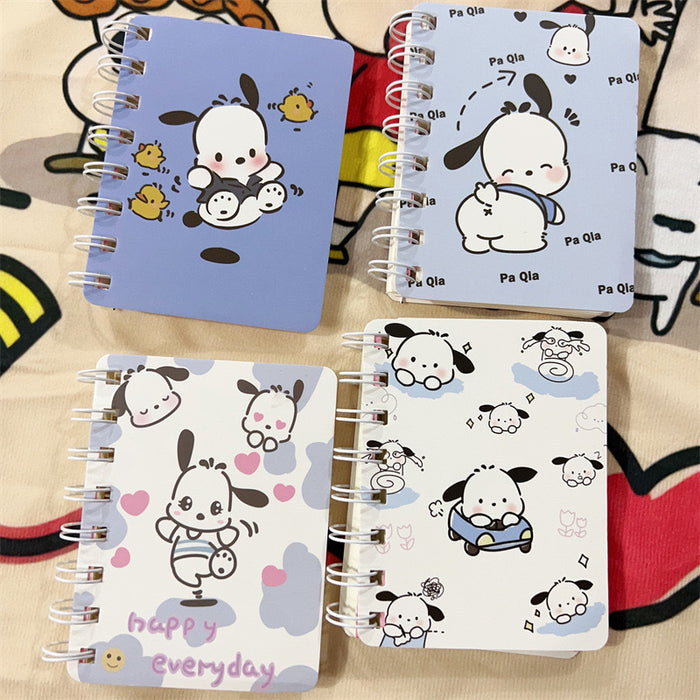 Wholesale 4 Sets of A7 Small Coil Cartoon Paper Notebook JDC-NK-YYC004