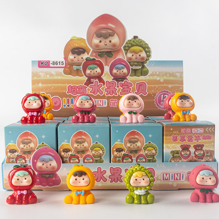 Wholesale 12pcs Skateboard flocking ornaments children' s toy blind box