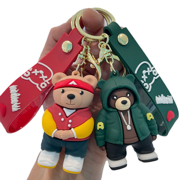 Wholesale Cute dressing keychain, exquisite and creative small gift, backpack pendant, cartoon doll, car keychain