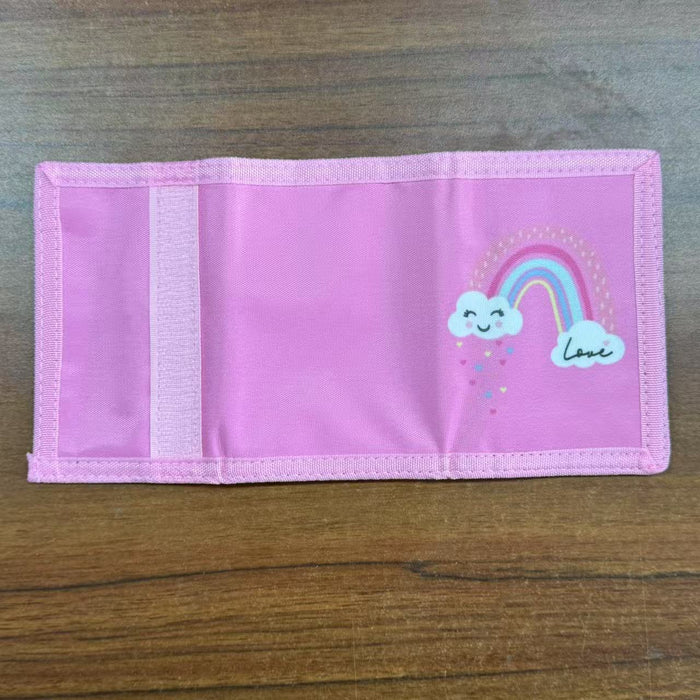 Wholesale Anime Cartoon Owl Print Canvas Wallet for Girls Cute Coin Purse and Card Holder MOQ≥3
