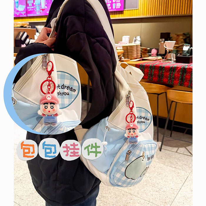 Wholesale Flocking Cartoon Keychain Cute Design Bag Charm Christmas Accessory MOQ≥3