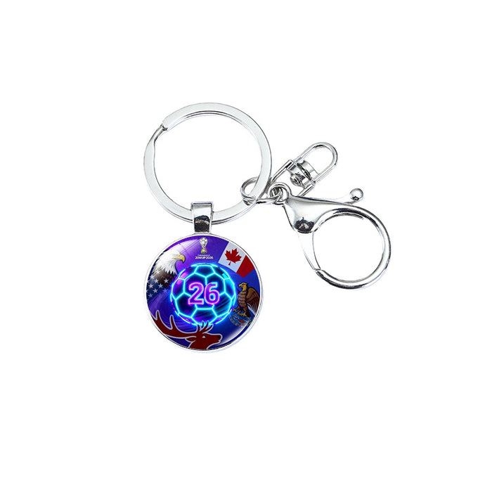 Wholesale Football keychains for bags,  clothes,  decorations,  and pendants