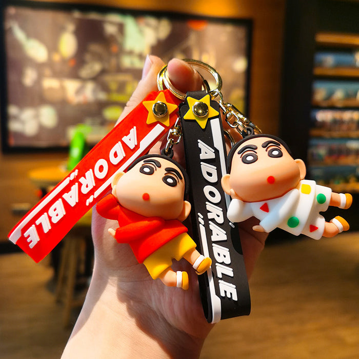 Wholesale Cartoon Silicone Doll Keychain JDC-KC-Tingm287