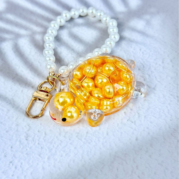 Wholesale Oil-filled quicksand turtle keychain