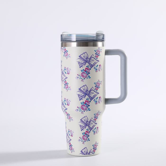 Wholesale Prosperity Series  40oz Car Cup Stainless Steel Insulated Cup Large Capacity Car Ice Cup with Handle