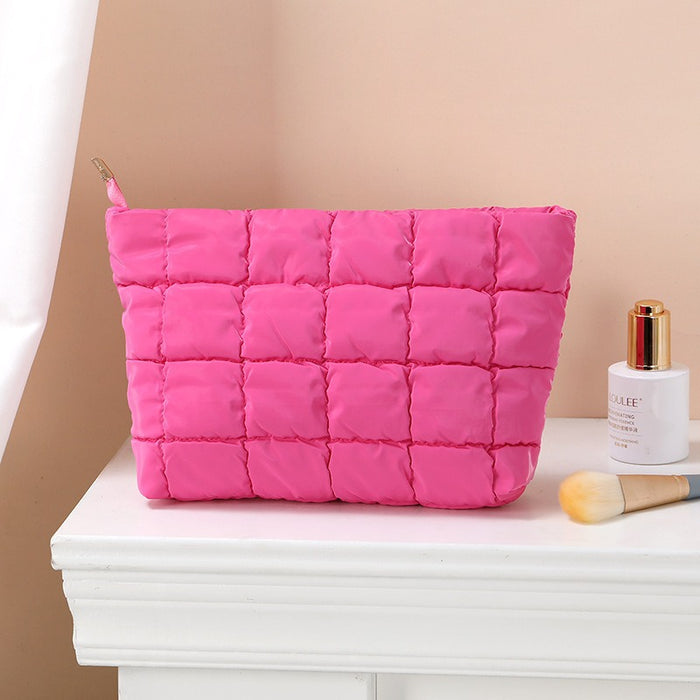 Wholesale Chic Polyester Cosmetic Bag Large Capacity Handbag Style Lightweight Travel Makeup Organizer