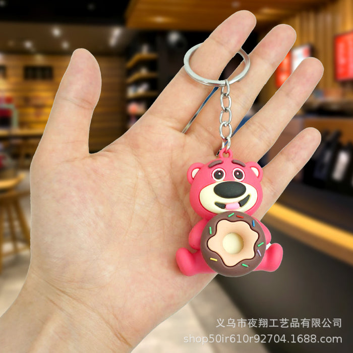 Wholesale Rubber Cartoon Doll Keychain JDC-KC-Yexiang016