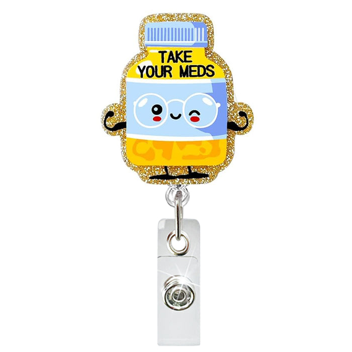 Wholesale Acrylic Medicine Bottle Scroll Keychain JDC-KC-ZhuoJin009