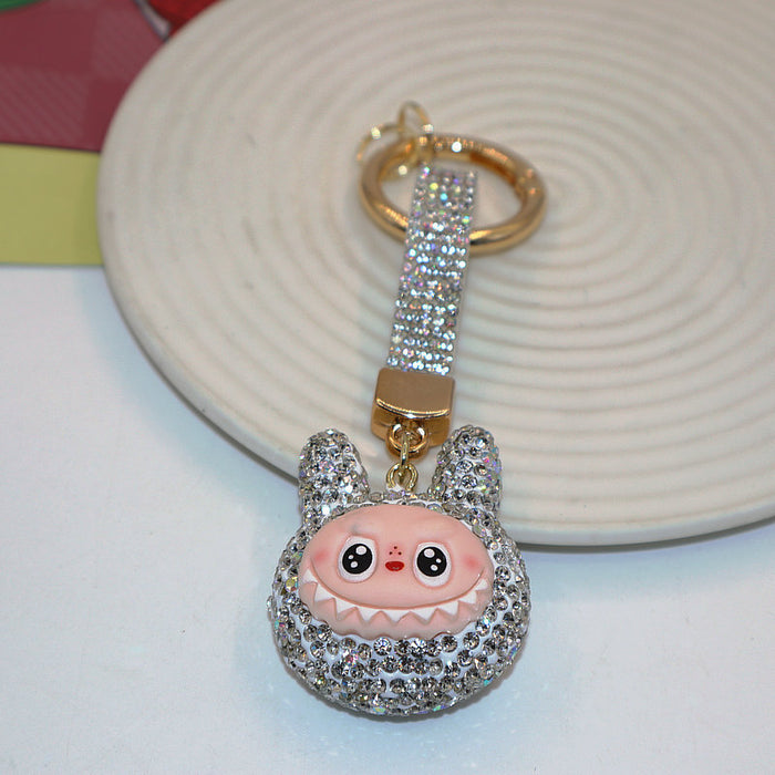 Wholesale Soft Clay Keychain with Diamonds,  Cute Personalized Bag Pendant,  Car Keychain,  Colorful Accessories