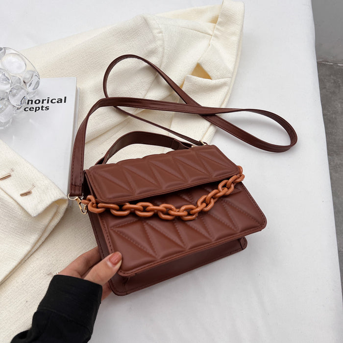 Wholesale PU Simple Diamond Crossbody Bag JDC-SD-MingShuo010