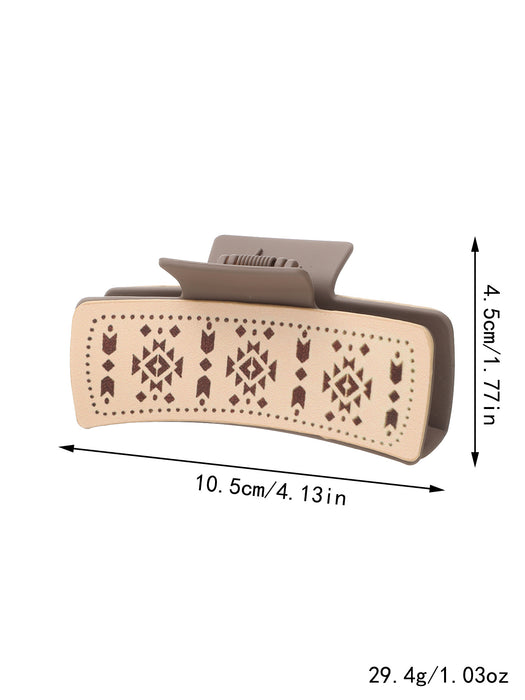 Wholesale Western Wind Cactus Sunflower Pattern Grab Clip Women Shark Clip Hairpin