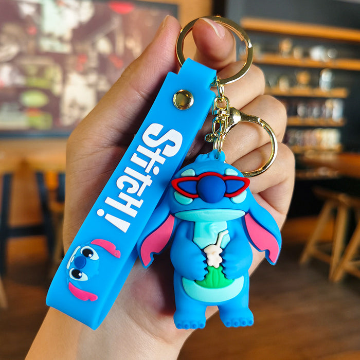 Wholesale Rubber Cartoon Doll Three-dimensional Keychain JDC-KC-Tingm117