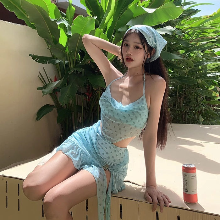 Wholesale Swimsuit women's sexy high-end split skirt style luxurious vacation hot spring swimsuit