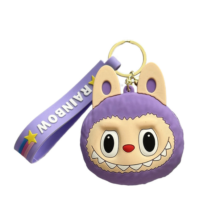 Wholesale Plush Silicone Coin Purse Keychain Bag Decoration Small Gift