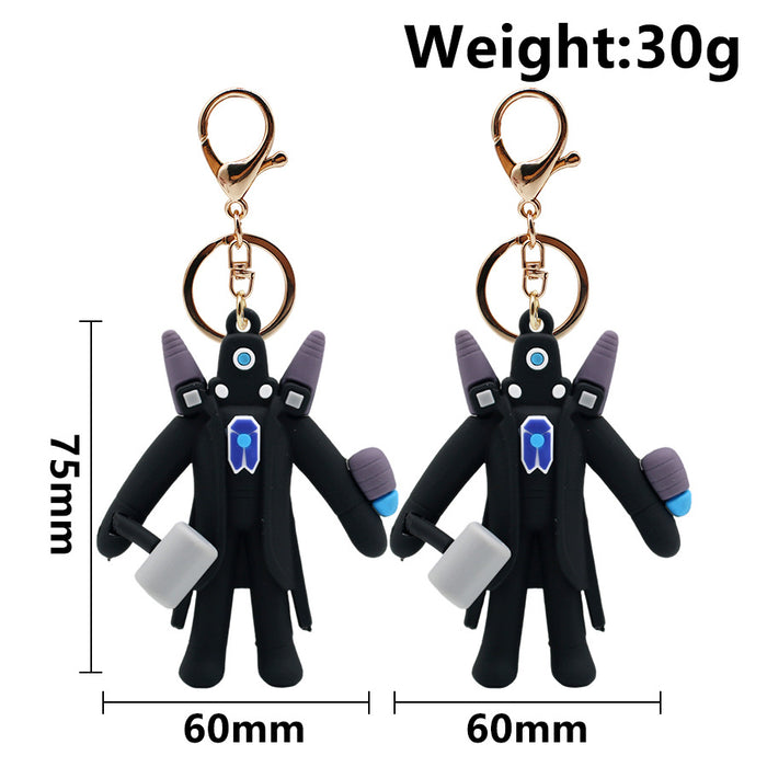 Wholesale Cartoon Anime PVC Keychains JDC-KC-HaoAn011