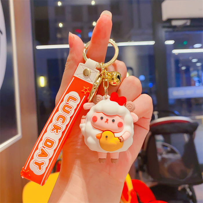 Wholesale Cute Little Sheep Pendant Keychain