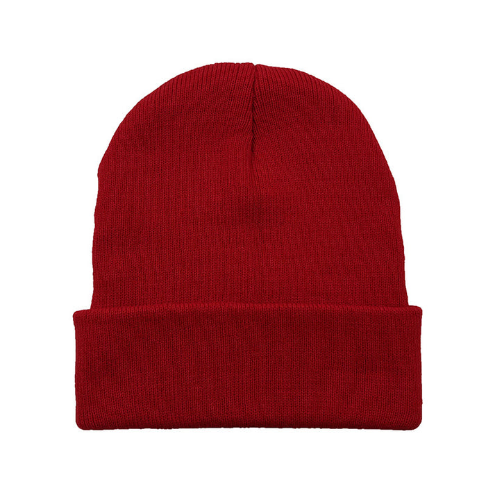 Wholesale Autumn and Winter Plain Solid Color Knitted Pullover Hat JDC-FH-AXing027