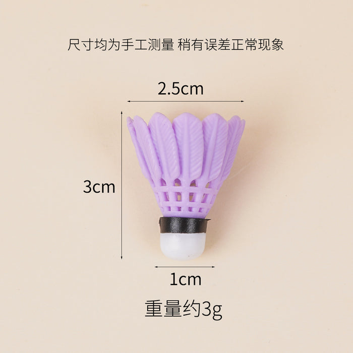 Wholesale Badminton Keychain Pendant PVC Sports DIY Accessory MOQ≥5