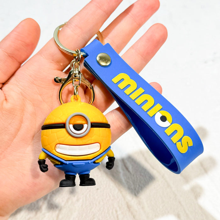 Wholesale pvc cartoon keychain cute car pendant doll machine gift Cute Keychain