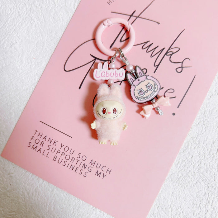 Wholesale Doll vinyl doll mobile phone pendant key chain handmade DIY car pendant
