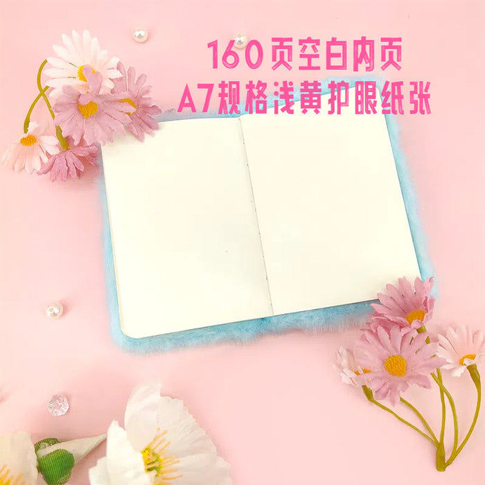 Wholesale Plush Notebook Cute Candy Color Pocket Journal for Casual Writing Gift MOQ≥2