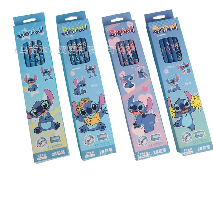 Wholesale 12-pack K-pop HB round-bar wooden pencils for elementary school students