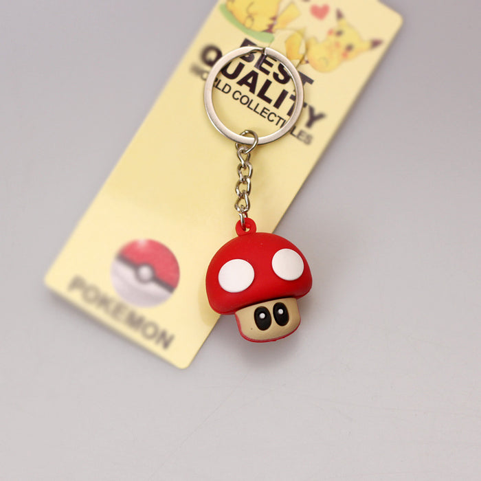 Wholesale  Cartoon key chain PVC silicone pendant doll bag key chain small gift