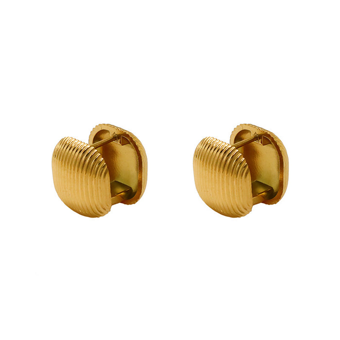 Wholesale Geometric Ear Buckle Heart Shaped Shell Earrings