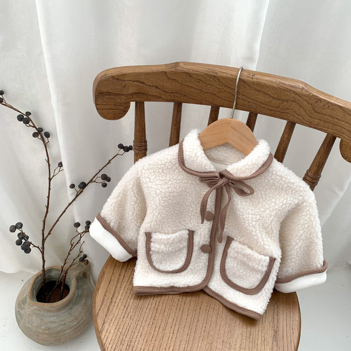 Wholesale Lamb Wool Rabbit Wool Thick Warm Baby Fur Coat JDC-BC-WeiNiS032