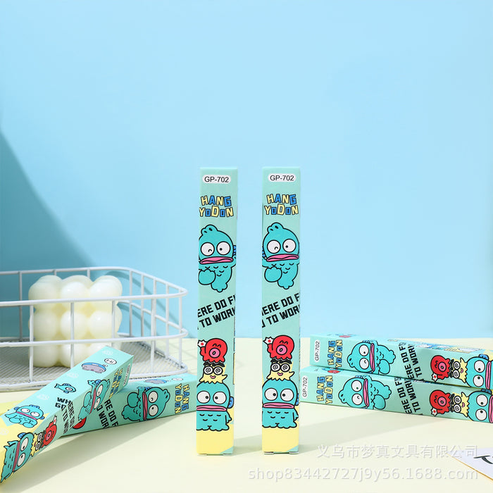 Wholesale Random Cartoon Fish Blind Box Pen Quick-drying Brush Pen Sponge Sheath  Push Pen