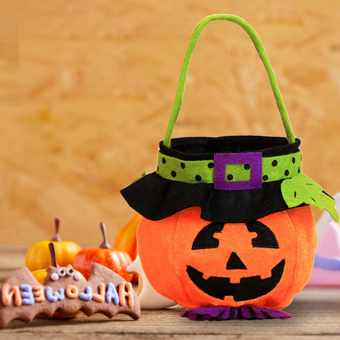 Wholesale  Decorations Witch Pumpkin Tote Bag Children Holiday Candy Bag party Dress Up Props Bag