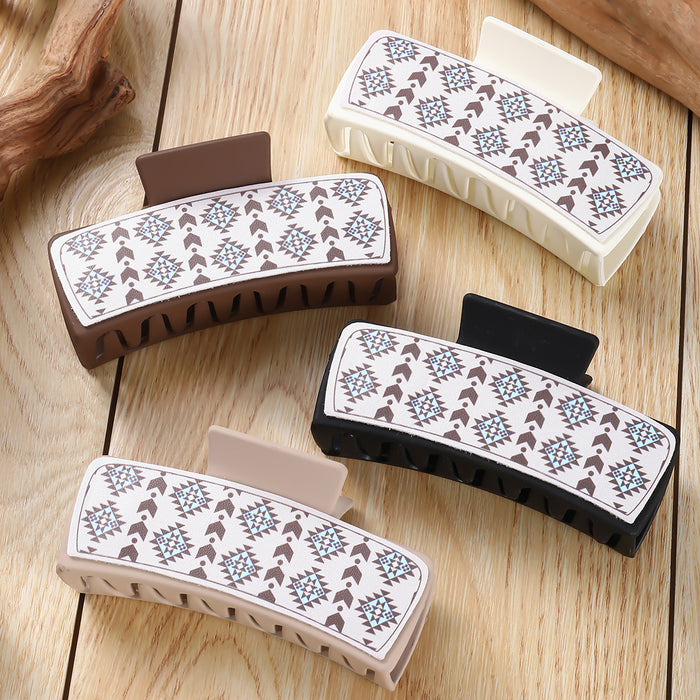 Wholesale ten white square simple all-match Hair Clips