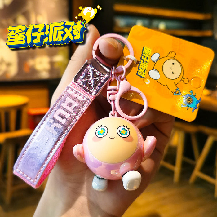 Wholesale Rubber Cartoon Doll Three-dimensional Keychain JDC-KC-Tingm096