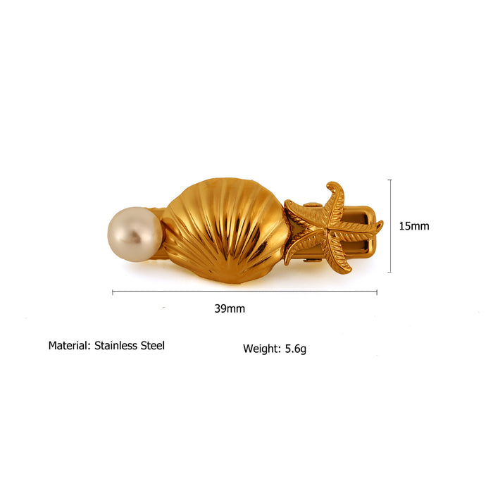 Wholesale Stainless steel hair clip, fashionable Haibei design, women's bangs, edge clips, hair accessories, high-end sense, color preservation wholesale
