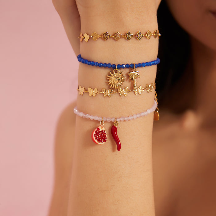 Wholesale Original Design Natural Stone Bracelet Paired with Fashionable Personalized Pendant, Temperament, Hand Accessories Wholesale