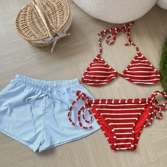 Wholesale Bikini three piece split swimsuit, high-end and sexy swimsuit