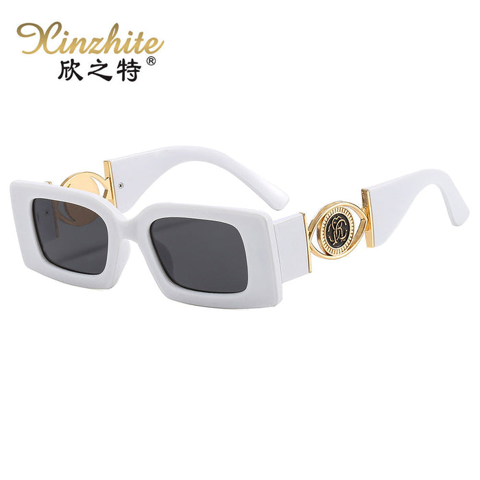 Wholesale Square Small Frame Metal Sunglasses JDC-SG-XZT010