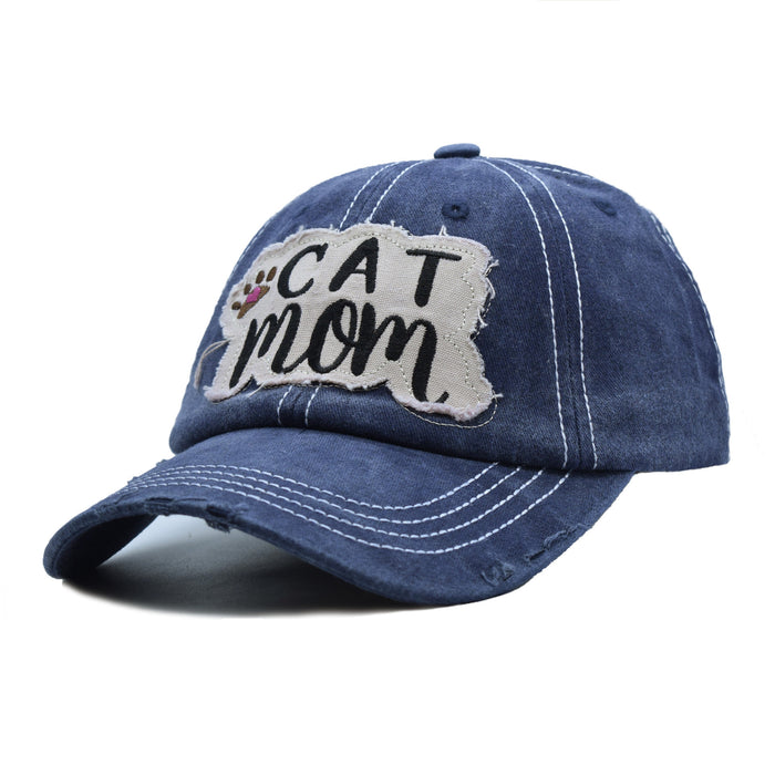Wholesale Distressed Washed Patch Baseball Cap