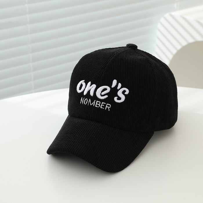 Wholesale Kids Baseball Cap English Letter Fleece Lined Autumn Casual Unisex Chic Outdoor Hat