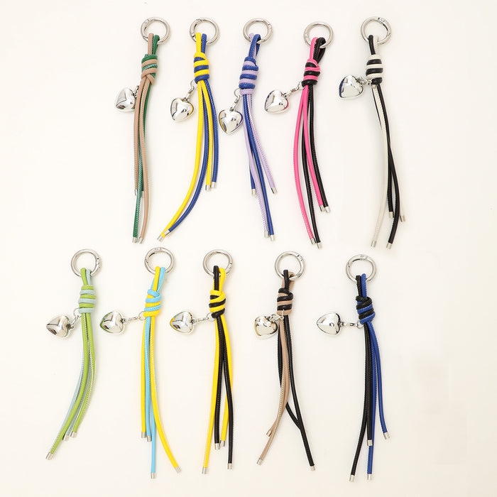 Wholesale Woven Pendant Leather Rope Accessories Hand-Woven Keychain Lanyard