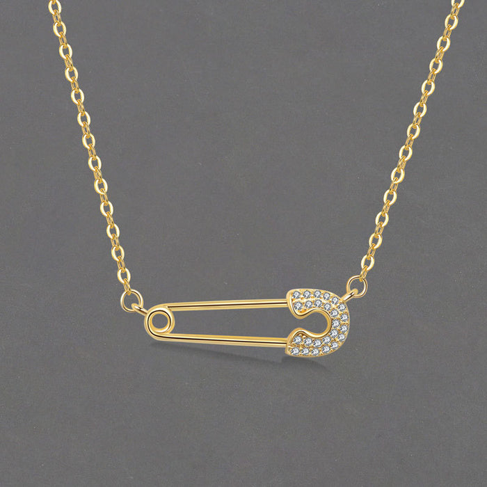 Wholesale Geometric Rhinestone Collarbone Necklace Minimalist Fashion Accessory For Women Layering Jewelry Gift And Boutique Resale