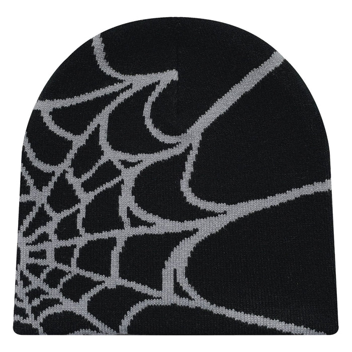 Wholesale Acrylic Spider Web Jacquard Yarn Knitted Hat JDC-FH-Mingw003