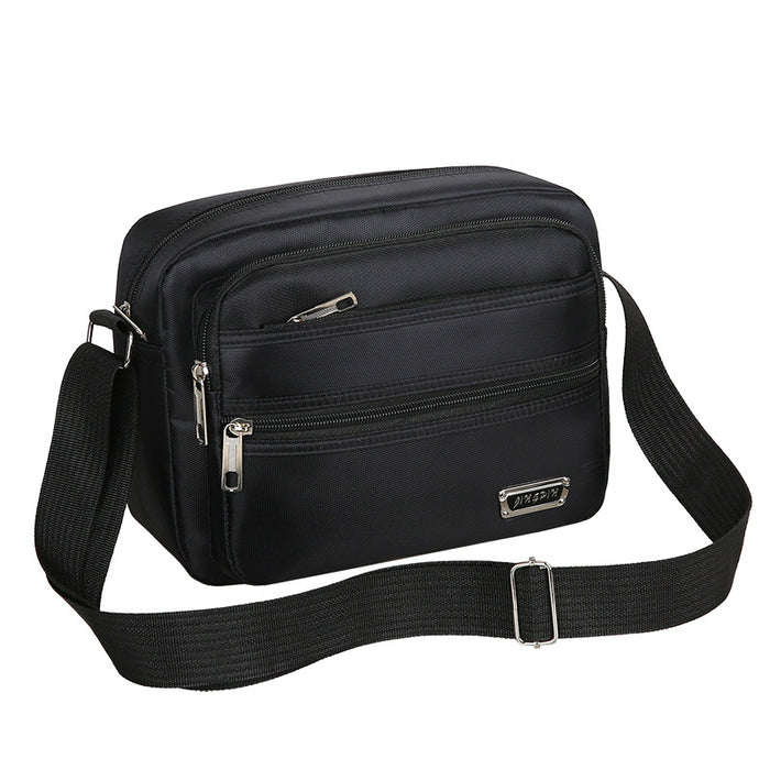 Wholesale New men's bag with large capacity single shoulder crossbody bag, casual multi-layer single backpack, business men's bag