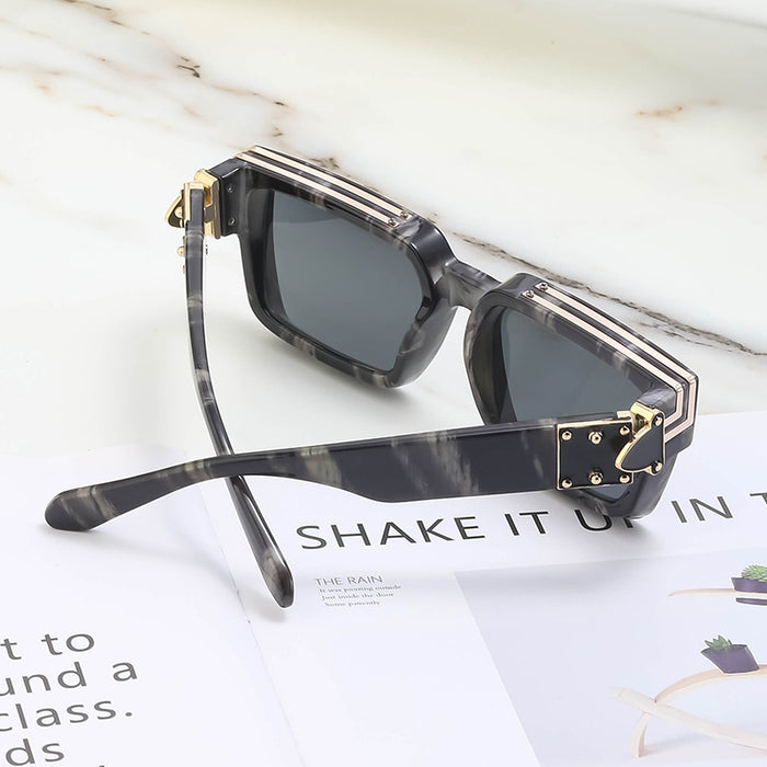 Wholesale PC Square Frame Sunglasses JDC-SG-LanMou002