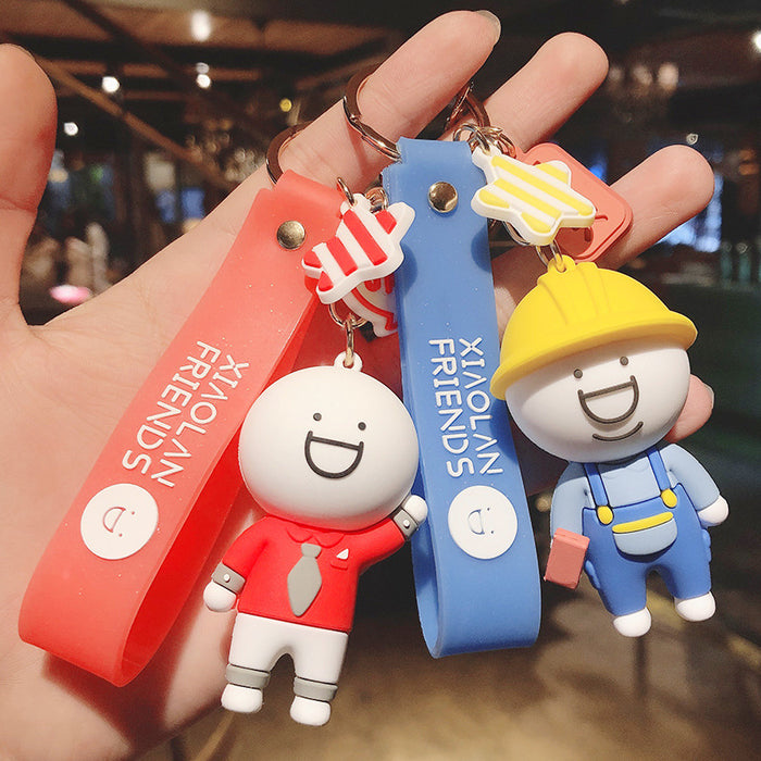 Wholesale Cartoon Silicone Doll Keychain JDC-KC-HaoXi021