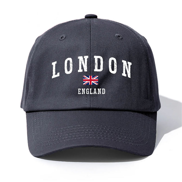 Wholesale Trendy London Flag Print Baseball Cap Adjustable Sun Protection Summer Hat