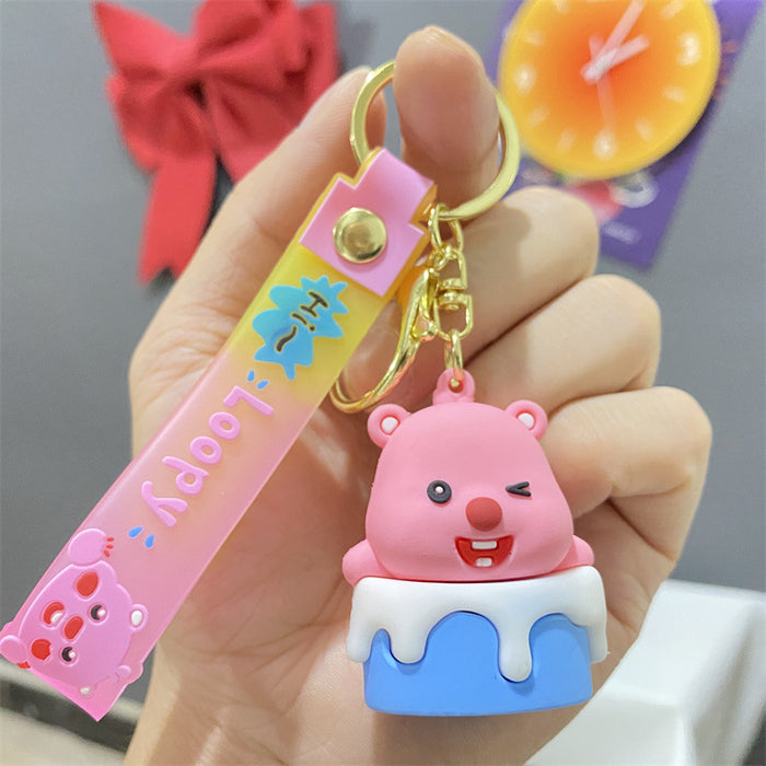 Wholesale PVC Cartoon Doll Keychain JDC-KC-WuYi017