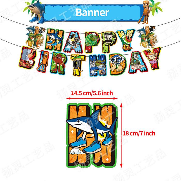 Wholesale American Classic of Mountains and Seas themed balloon decorations for a birthday party